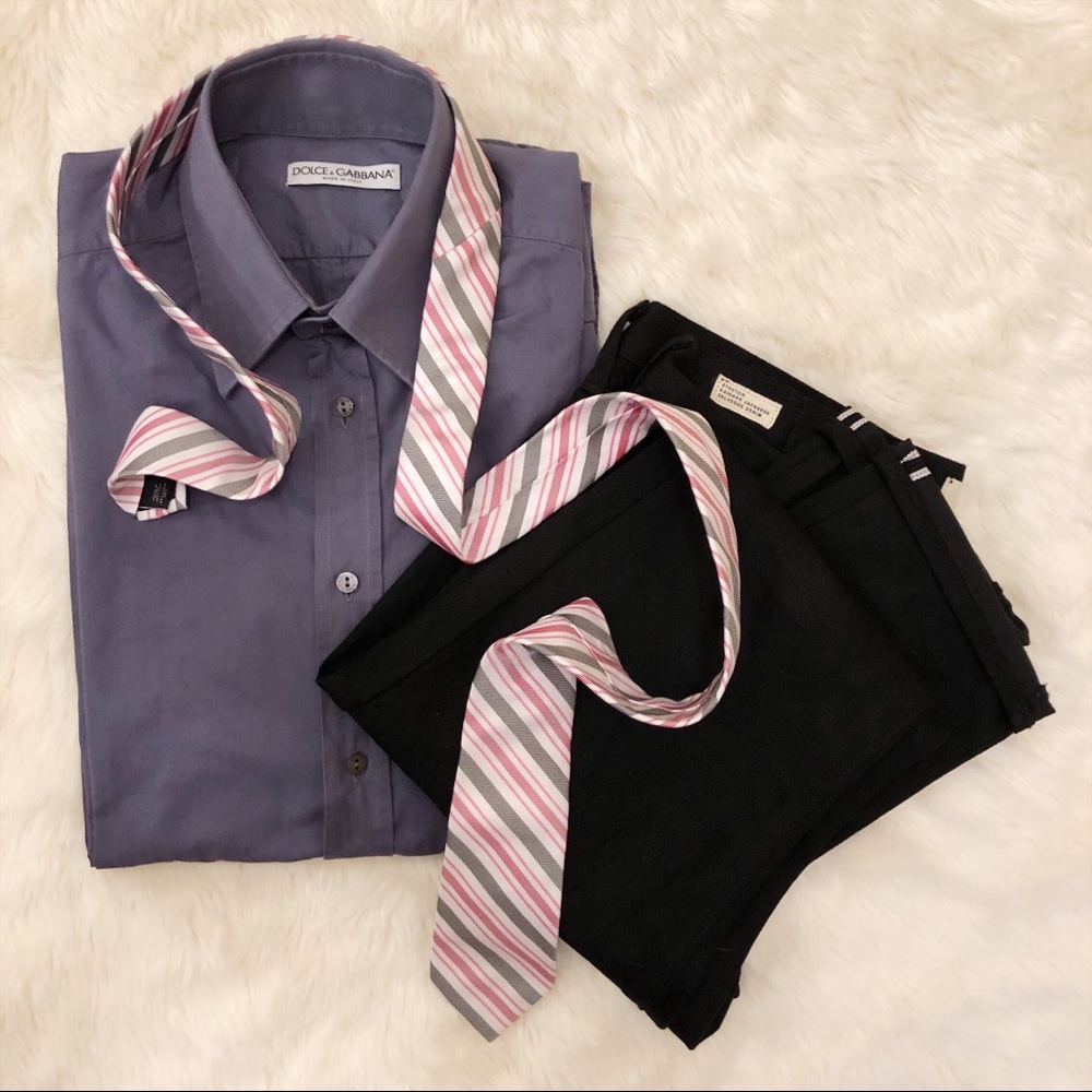 Dolce & Gabanna Gray Button Up 👔